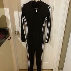 Bodysuit black white stripes BN size small